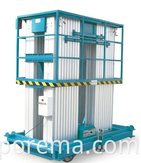 Double mast aluminum lift Jpg